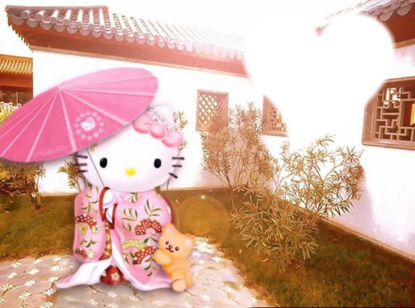 Hello Kitty Fotomontažas