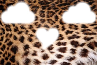 mini léopard Fotomontažas