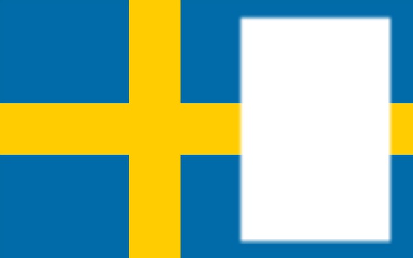 Sweden flag Photo frame effect