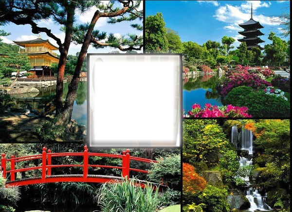 Jardin Japonais Photo frame effect