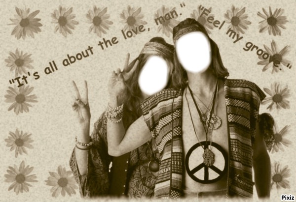hippies Fotomontaggio