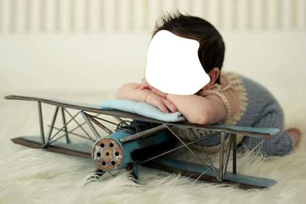 BABY AVIADOR Photo frame effect