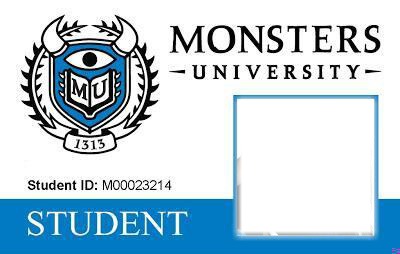 Monster Student Fotomontažas