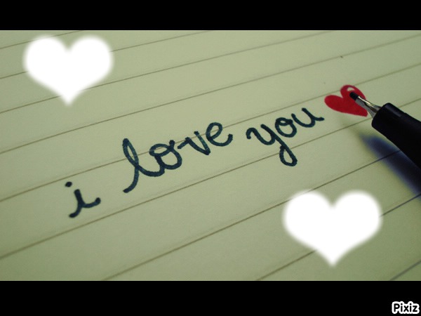 i love you ♥ Fotomontasje