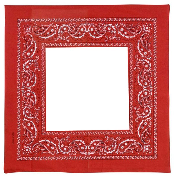 bandana rouge morgane Photo frame effect