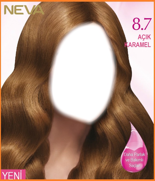 Light caramel brown hair Fotomontāža