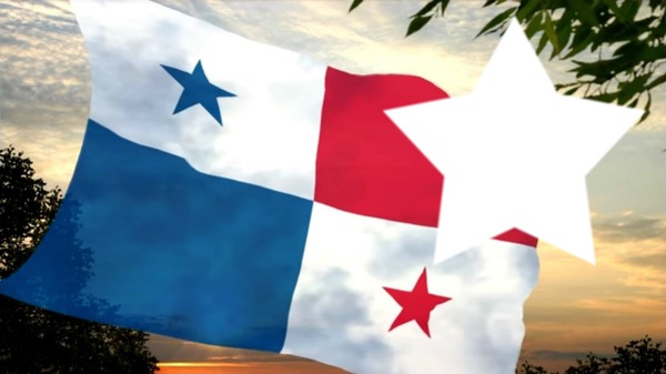 Bandera de Panama Fotomontasje