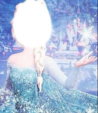 Elsa's face Photo frame effect