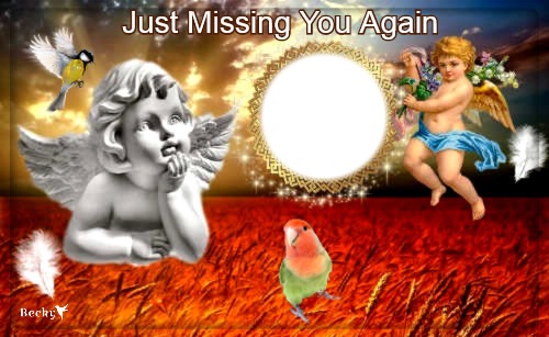 JUST MISSING YOU AGAIN Fotomontage