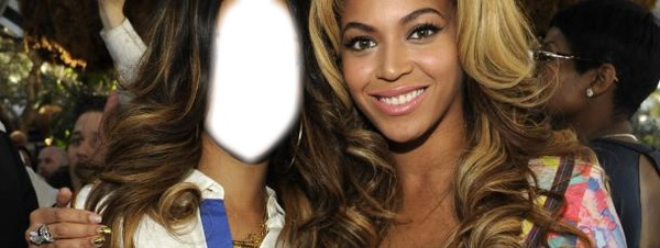 Avec Beyoncé Fotomontage