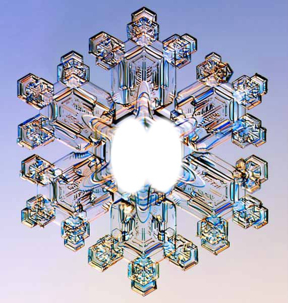 cristaux de neige Photomontage