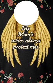 my moms wings Photo frame effect