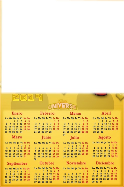 calendario 2014 Fotomontaggio