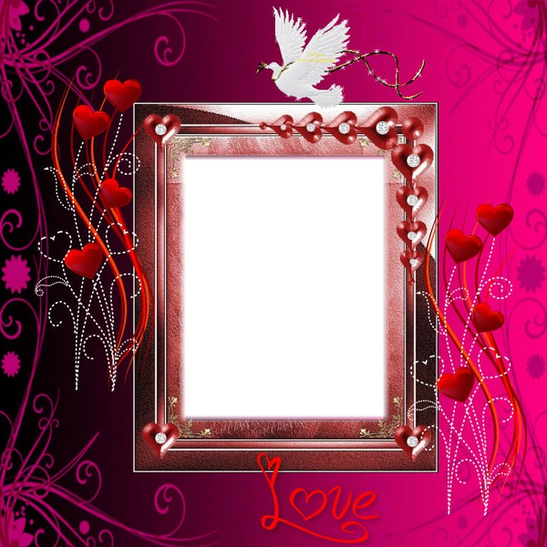 St valentin Photo frame effect