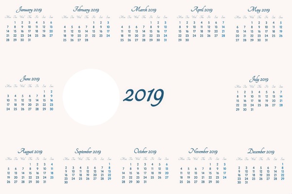 7T Calendar Fotomontasje