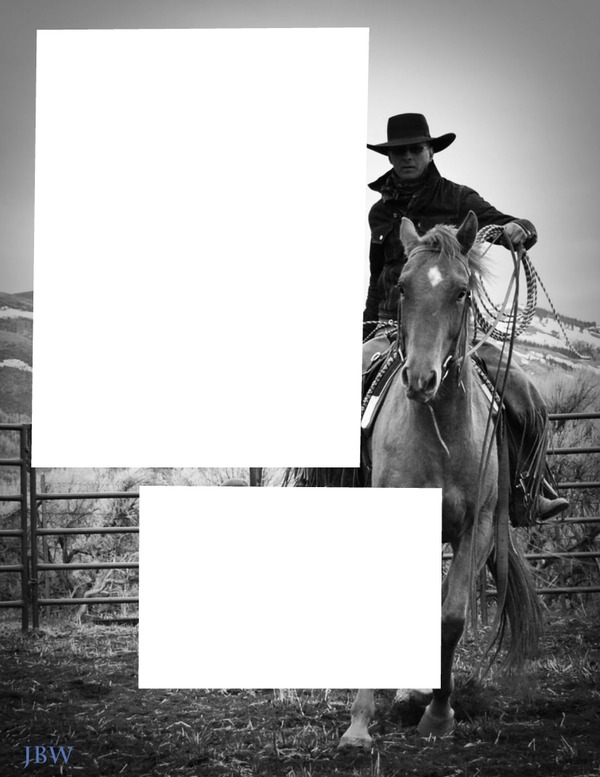 2 cadres cowboy Photomontage