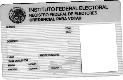 Credencial de Elector Photomontage