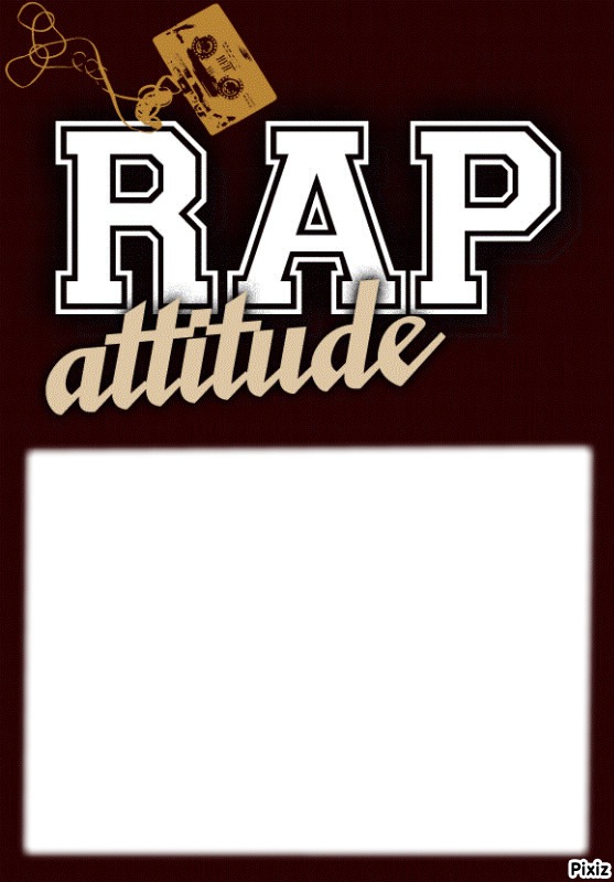 Rap attitude Photo frame effect