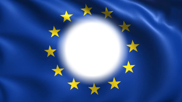 European Union flag Photo frame effect