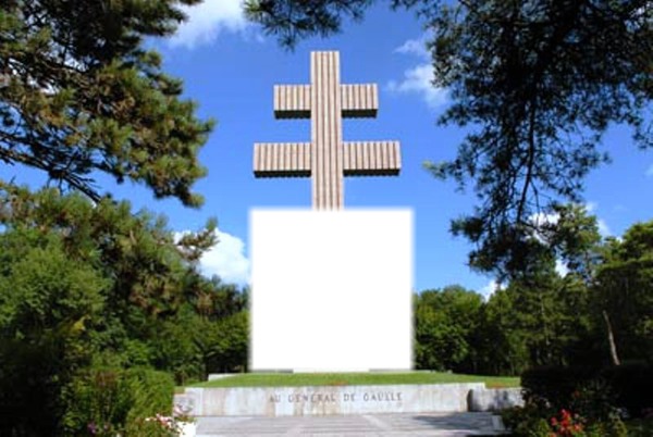 croix de lorraine Fotomontaż