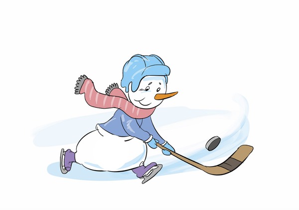 Eishockey Manga フォトモンタージュ