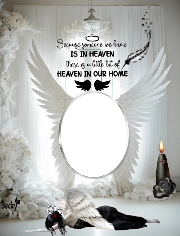 someone we know is in heaven Photo frame effect