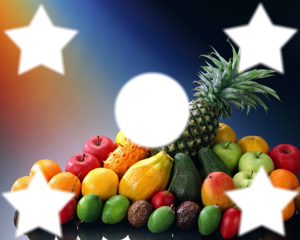Mangez des fruits et des légumes !!! Photo frame effect