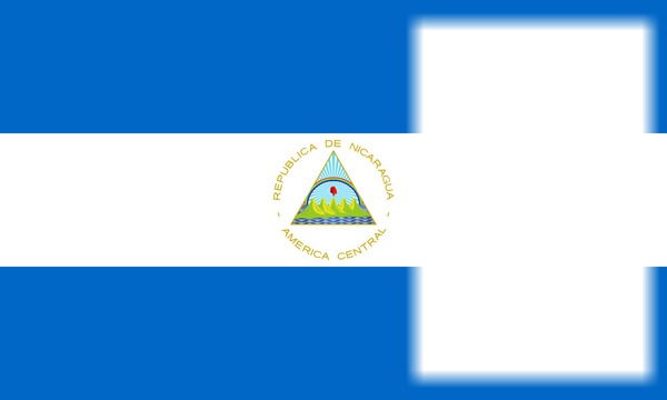 Nicaragua flag フォトモンタージュ