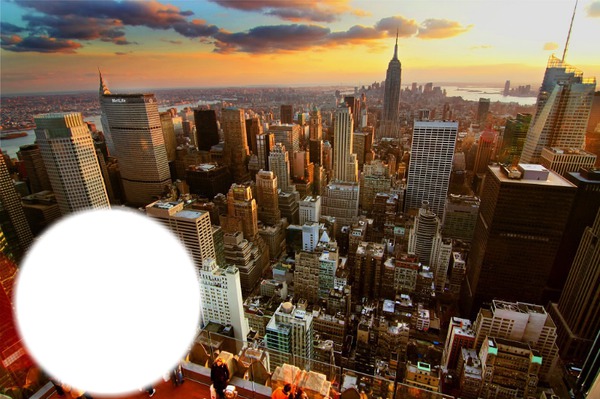 NEW YORK Photo frame effect