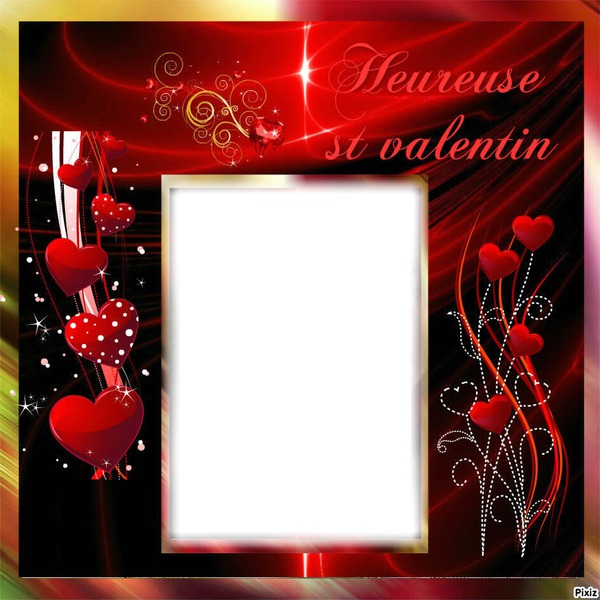 St Valentin Photo frame effect
