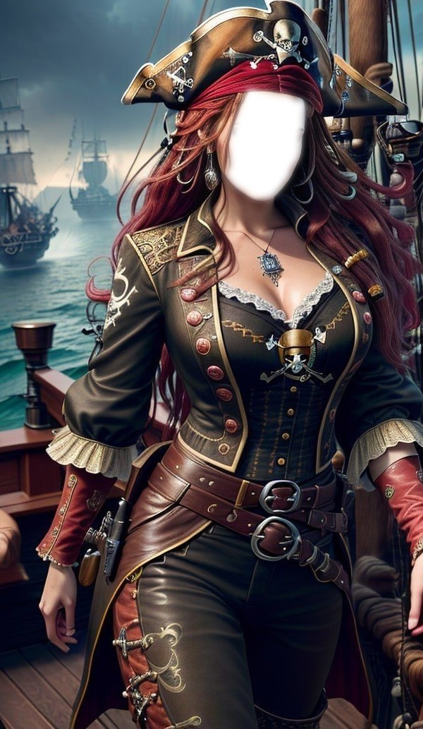 Femme Pirate Photo frame effect