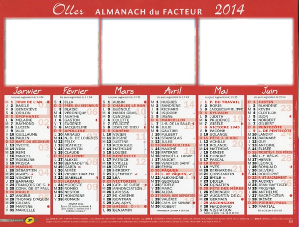 calendrier 2014 Montage photo