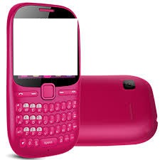 celular rosa coloque sua foto Fotomontasje