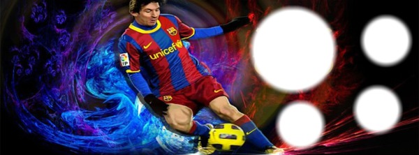 Messi Barcelona Montaje fotografico