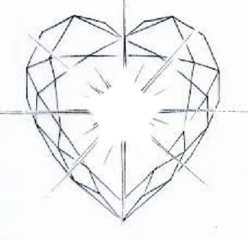coeur de diamant Fotomontage