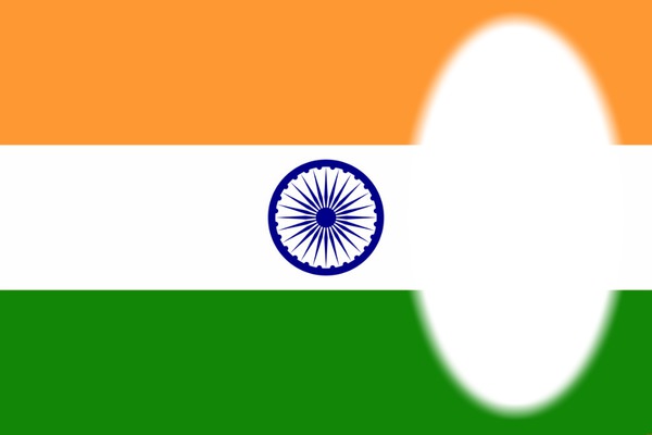 India flag Photomontage