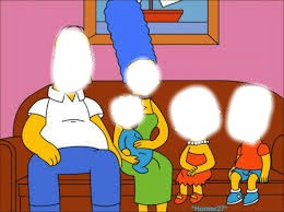The simpson family Photo frame effect