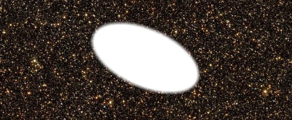 l'ovale de la galaxie Fotomontasje
