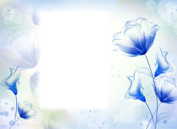Fleur bleue Montaje fotografico
