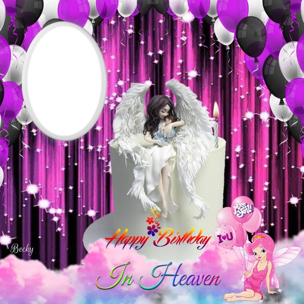 birthday in heaven Fotomontage