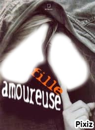 fille amoureuse Фотомонтаж