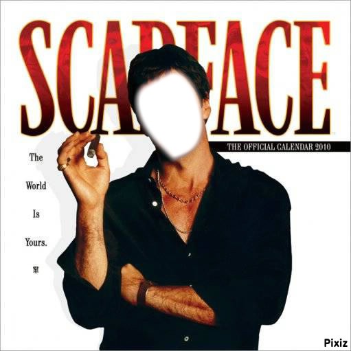 scarface affiche Fotomontage