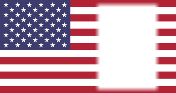 United States of America flag Photomontage