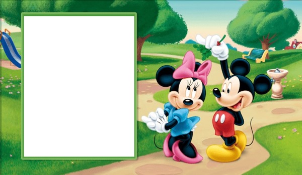 Mickey Mouse and Minnie Mouse Montage photo
