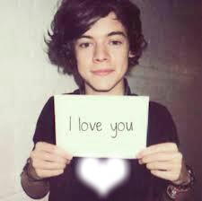 Harry love you Photo frame effect