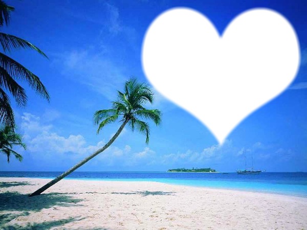 plage amour Montage photo
