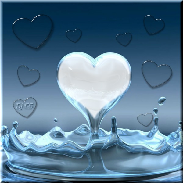 Dj CS Love Water Photo frame effect