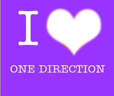 one direction love Photo frame effect