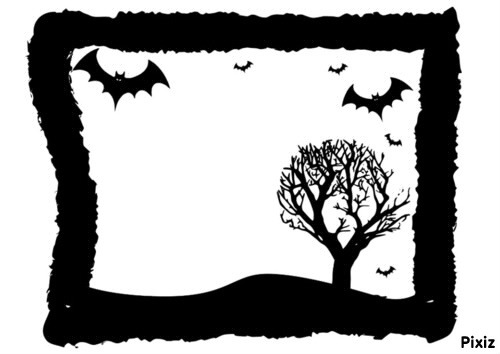 Halloween Noir et Blanc Fotomontažas