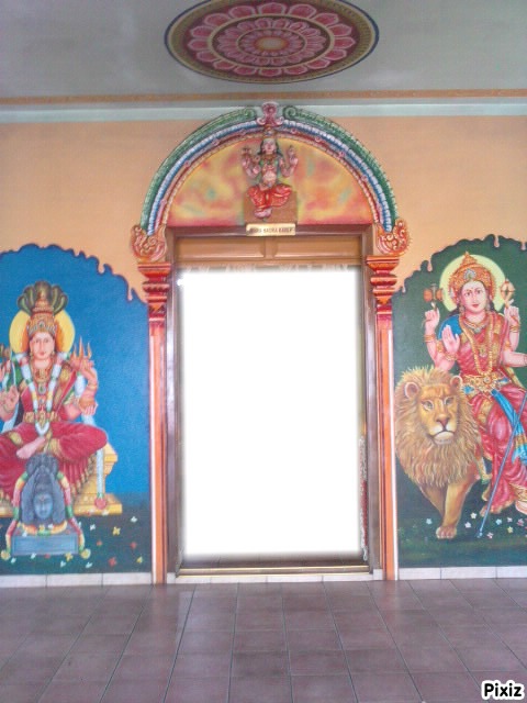 intérieur Maha Badra Kali Fotomontažas